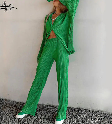 Two Piece Long Sleeve Suit